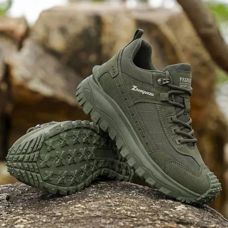 2026 New Men's Hiking Shoes Non-slip Wear-resistant Trekking Shoes Breathable Thick Sole Tactical Shoes Casual Sneakers for Men — image 7