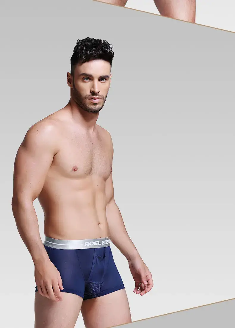 Calzoncillos Bóxer para hombre, ropa interior push-up, calzoncillos modales, bolsa de separación de balas transpirables, bragas Cueca de talla grande L-5XL
