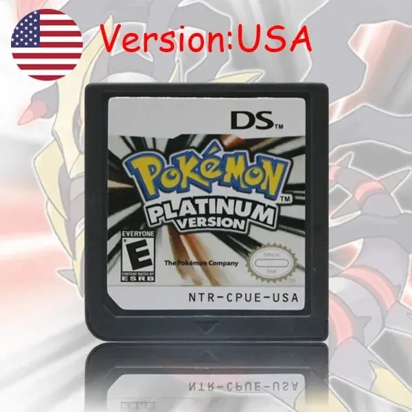 Pokemon Series DS Game Cartridge Diamond Platinum Pearl HeartGold SoulSilver Black White Multilingual for NDS/2DS