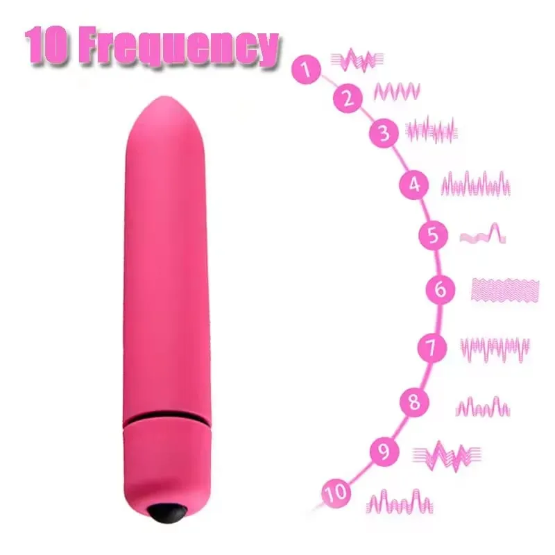10 Speeds Mini Bullet Vibrator Vaginal Massage Dildos Sex Toys For Women Adult Games AV Stick Erotic Product Clitoris Stimulator — image 2