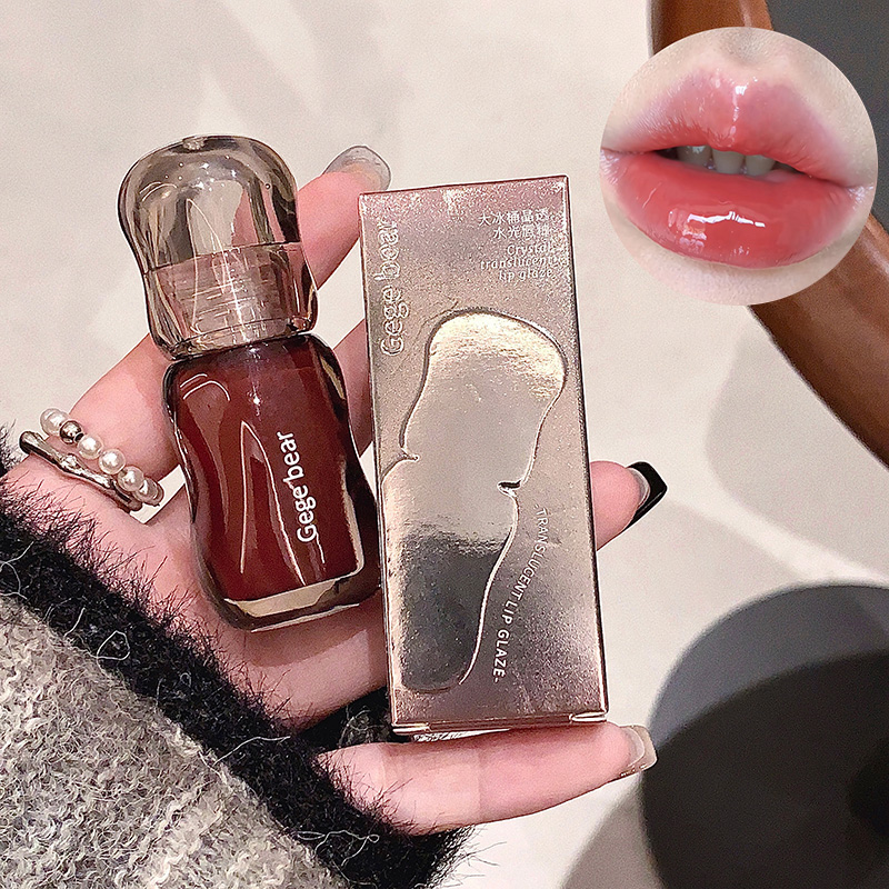 Gege Bear Crystal Gloss Lippentönung – Feuchtigkeitsspendende Herbst-/Winterformel mit Spiegelglanz-Finish und jugendlichem, aufpolsterndem Effekt