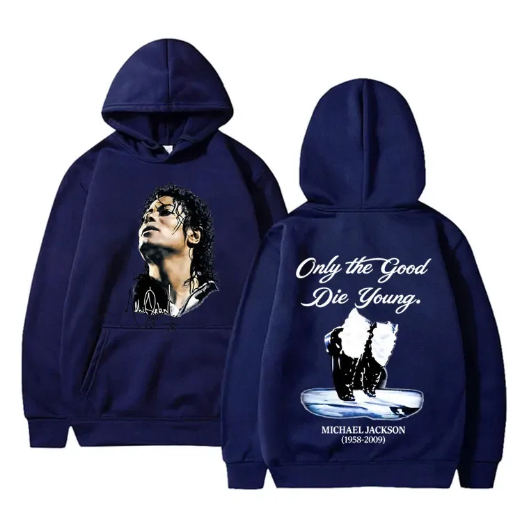 Michael Jackson King of Pop Hoodie Men Women Vintage Gothic Rock Sweatshirt Men's Punk Oversized Pullovers Hoodies Streetwear