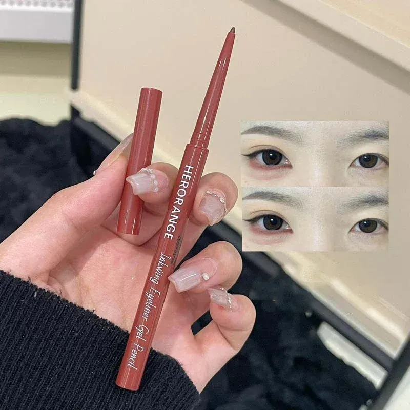 10 Colors Eyeliner Pencil Smooth Wine Red Soft High Pigment Eye Liner Pen Waterproof Matte Aegyosal Lying Silkworm Eyes Makeup