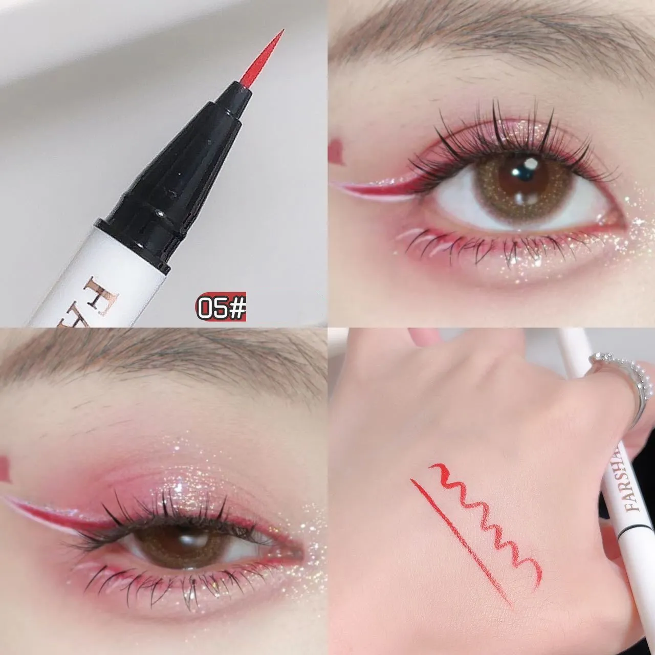 12 Colors Waterproof Eyeliner Pen Ultra-Fine Tip Liquid Eyeliner Long-Lasting Eye Liner Quick-Dry Colorful Makeup for Cosplay — image 3