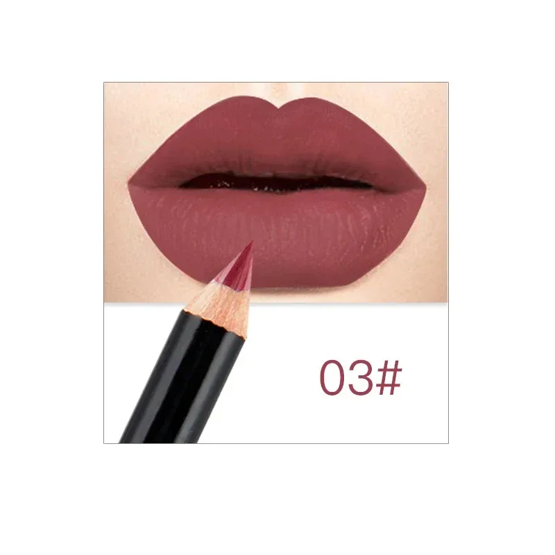 12 Colors Brand Lip Pencils Matte Lipliner Pencil Waterproof Makeup Lips 2020 Matte Lipstick Lip Liner Pen Smooth Nude Cosmetics