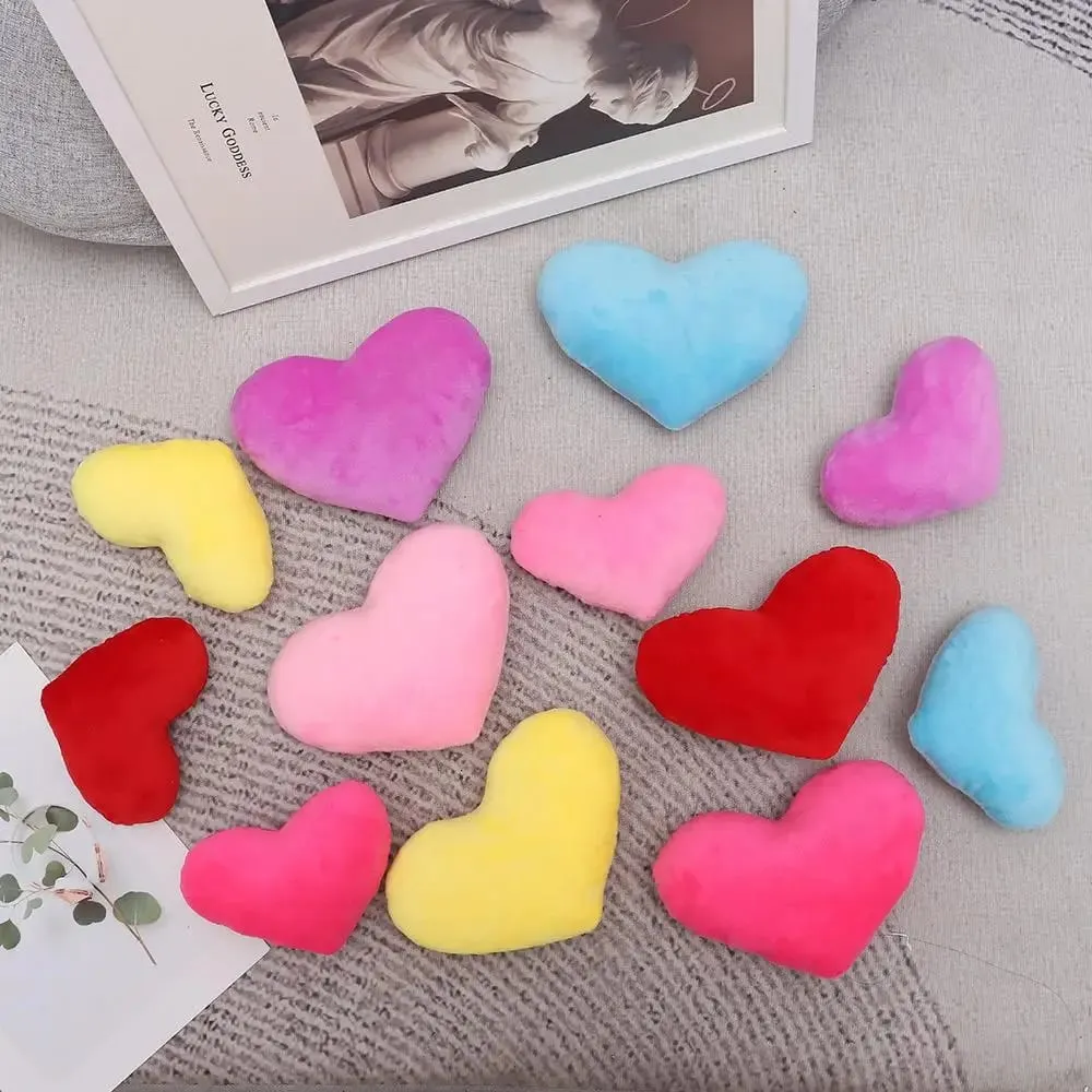1PC New Heart Shape Soft Pillow Red Pink Color Stuffed Pillow Kawaii Home Decorative Lovely Gift for Birthday