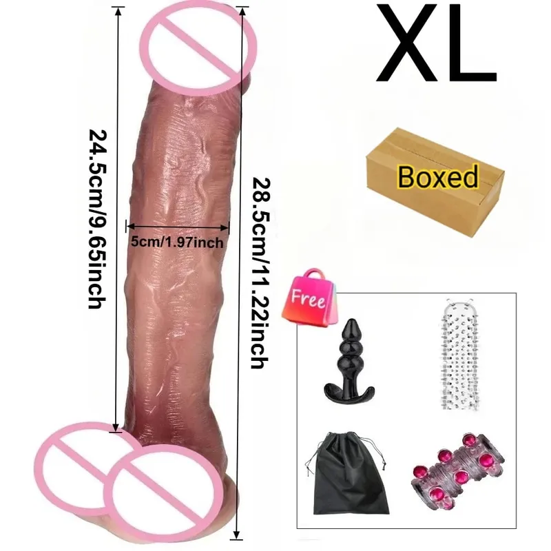 Valósághű, élelmiszer minőségű szilikon vibrátor G-pont vagina anális masszírozó maszturbátorok nagy vastag pénisz Felnőtt szexjáték kakas farok behatolása