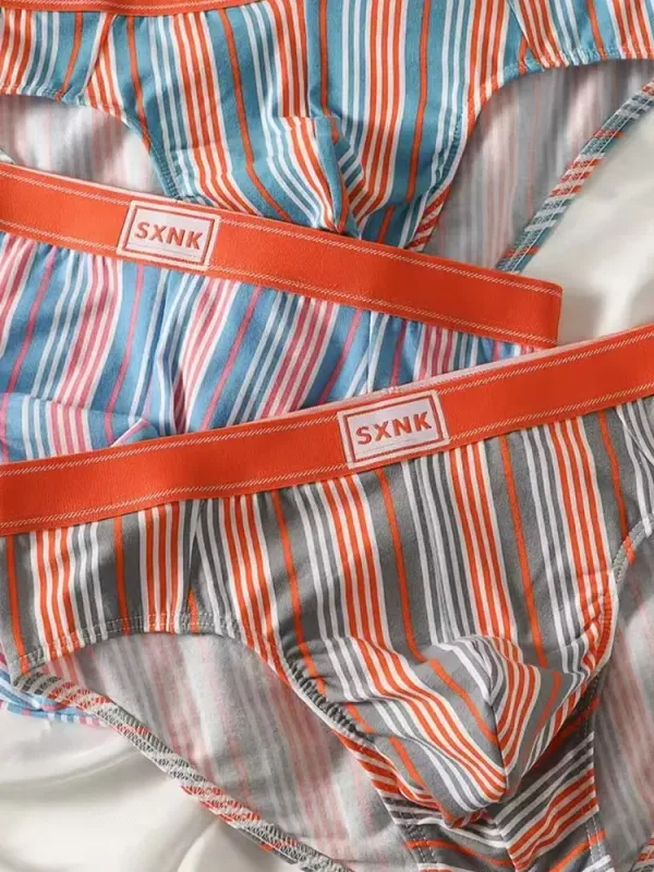 3PCS Men's Letter Briefs Underwear Comfortable Panties Shorts Sexy Gifts for Man Underpants