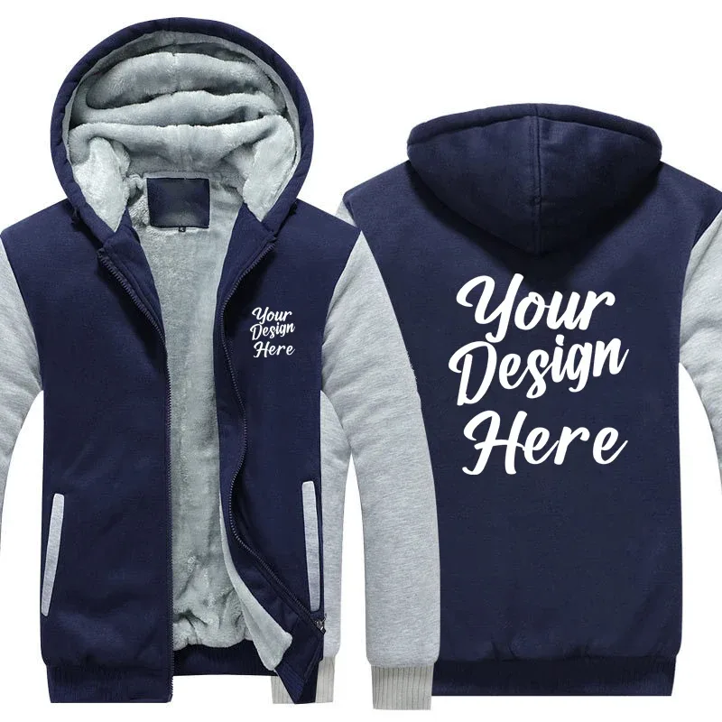 Custom Design Hoodies Men Make Your Own Design Logo Text Photo Sweatshirt Mans Coat Jacket Hoody