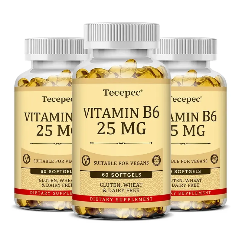 Vitamin B6 - Improves Metabolism Skin Health Antioxidant for Cardiovascular Neurological Immune and Eye Health