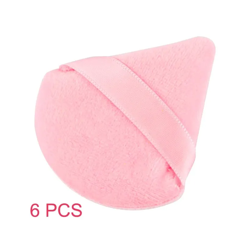 1/2/3/6 ΤΕΜ Triangle Powder Puff For Loose Powder Cosmetic Foundation Puff Makeup Tool Επαναχρησιμοποιήσιμο σφουγγάρι που πλένεται μαλακή σκόνη Puff