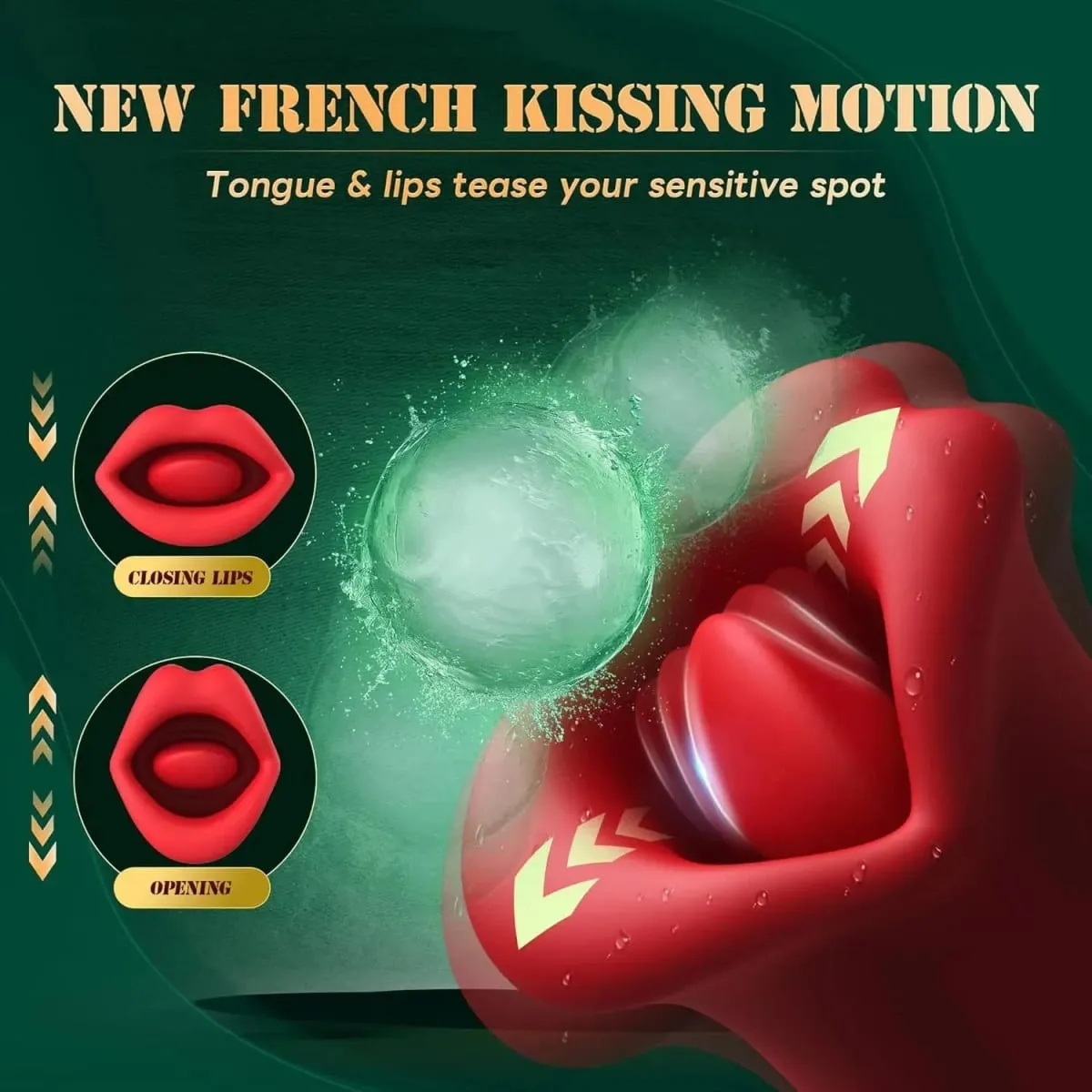 Tongue Licking Vibrator for Women G-Spot Clitoris Vagina Stimulator Massager Nipple Oral Massager Female Massager Sex Toys
