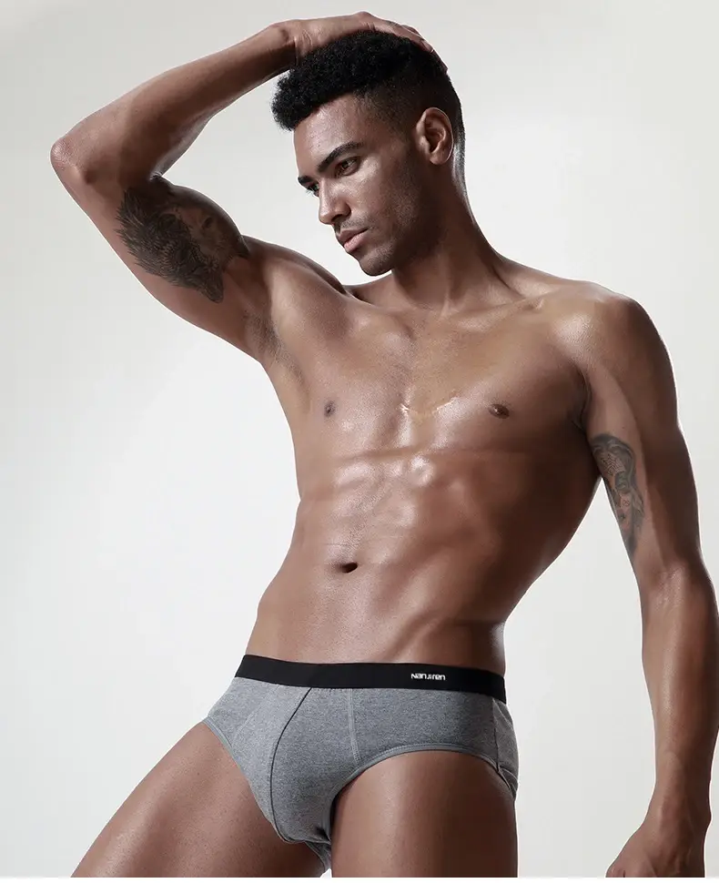 1 Teile/los Briefs Männer Unterwäsche Sexy Dessous Männlichen Höschen Baumwolle Unterhose Atmungsaktive Cueca Gestreiften Calcinha Großhandel Viele 5025