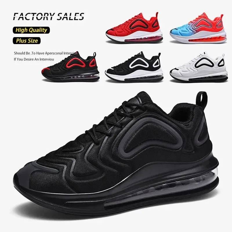 2026 New Men's Low-Top Running Shoes Fashionable Casual Sports Sneakers Large Size Couples Shoes Air Cushion Mesh Upgraded