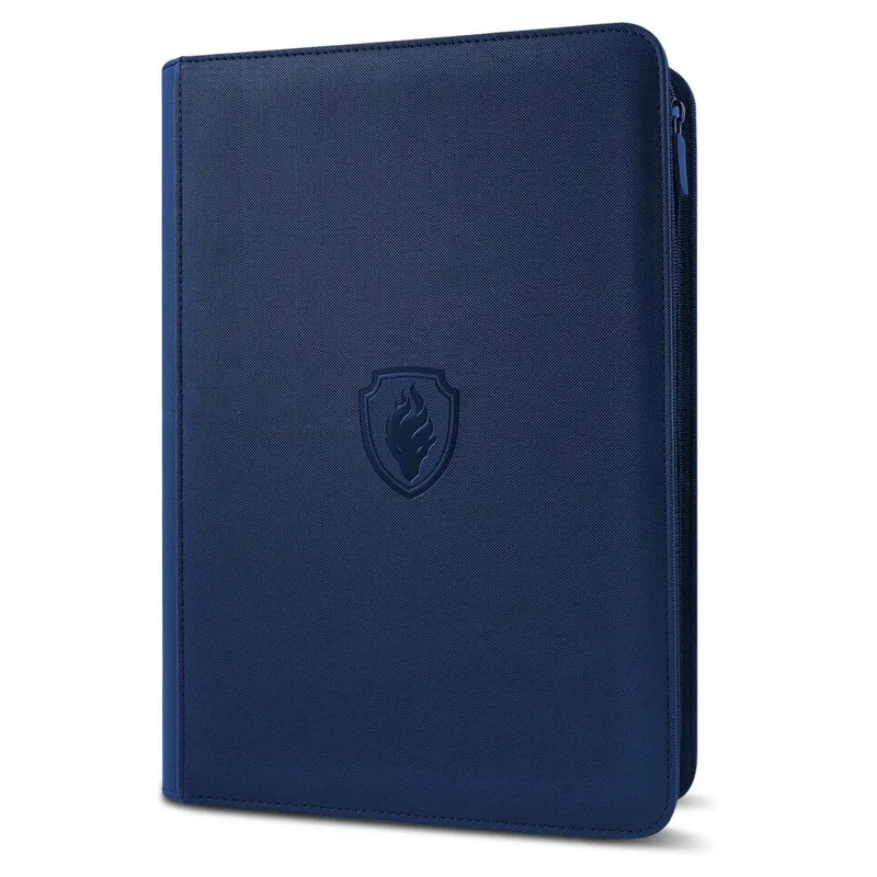 9 Pocket Zipper Card Binder 360 Trading Card Holder Book Premium PU Cover Zip Binder for Cards Durable Side Loading Card