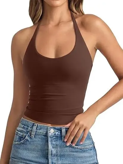 2026 Spring New Arrival European American Style Solid Color Slim Fit Cami Tank Top Women Trendy Hot Girl Sleeveless Top — image 12