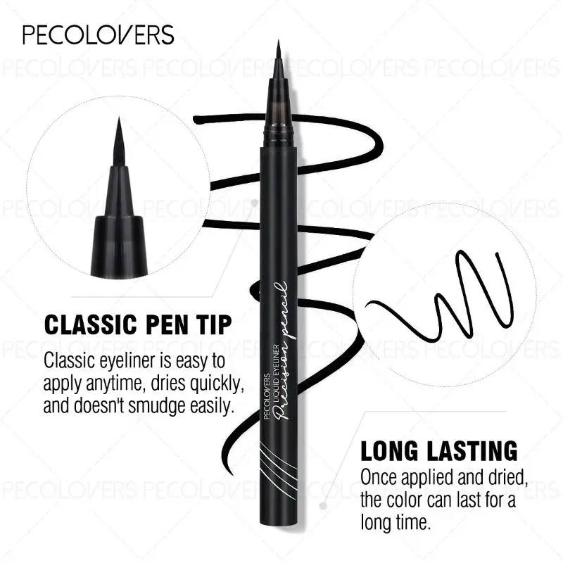 4PCS White Eyeliner Pen Waterproof Liquid Eyeliner Pen Ultra-fine Tip Anti Sweat Fast Drying Eye Cosmetics