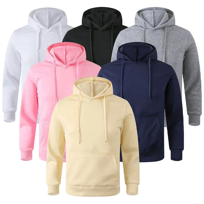 Sweat-shirt à capuche en polaire doux et ample pour hommes avec poches pour les jours froids