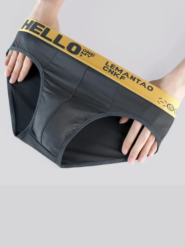 5 Keping/set rawak Seluar Dalam Lelaki Seksi Huruf Pinggang Seluar Dalam Kasual Selesa Bernafas Seluar Dalam Warna Pejal Seluar Dalam Lelaki