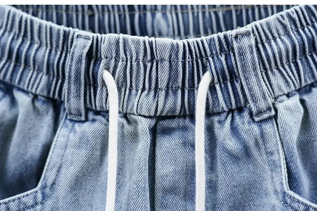 Fashionable Street Jeans Cool Zipper Harem Jeans High Quality Luxury Brand Men Clothing