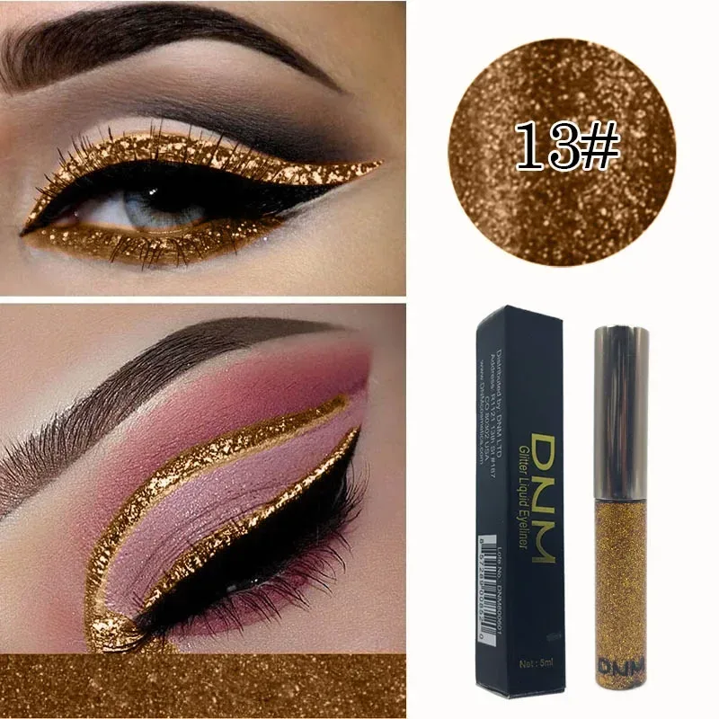 16 Colors Diamond Liquid Eyeliner Professional Silver Green Shiny Eyes Flash Long-lasting Liquid Glitter Eye Liner Beauty Makeup — image 20