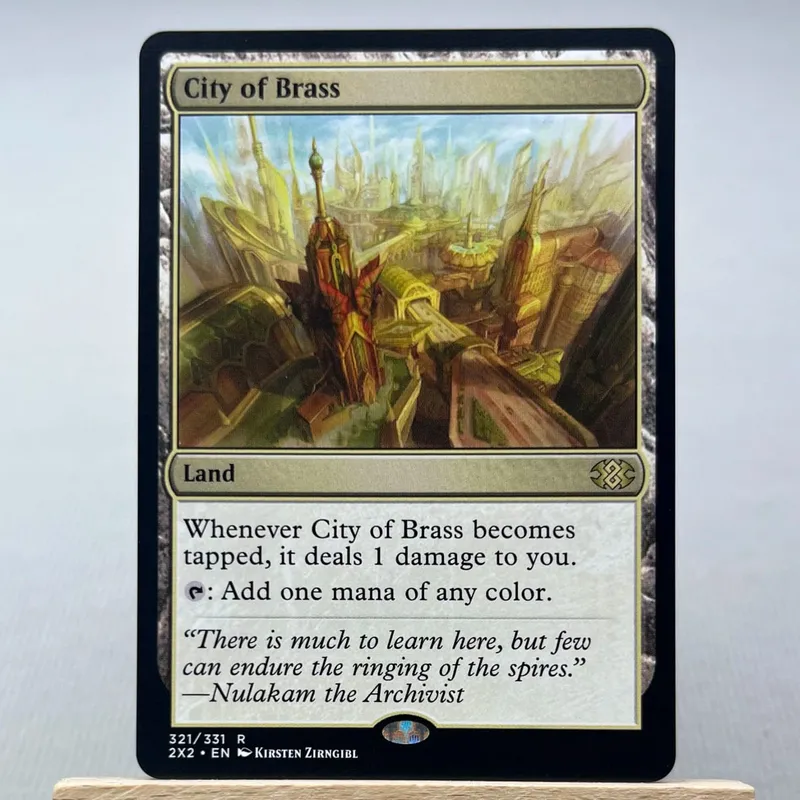 AFR 2X2 KHM HOLO9-002 Tcg Proxy Cards Smothering Tithe Bloom Tender City of Brass Damnation City of Brass City of Brass