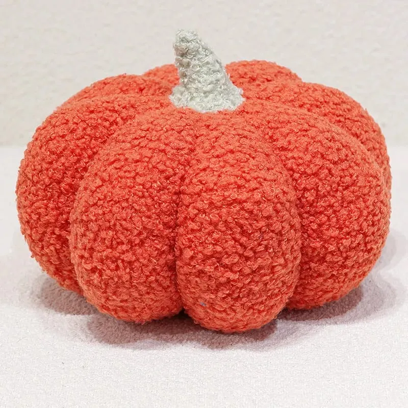 Multicolor Pumpkin Plush Pillow Soft Stuffed Pumpkin Cushion Home Decoration Cute Plush Toy Halloween Gift Bedside Bed Cushion