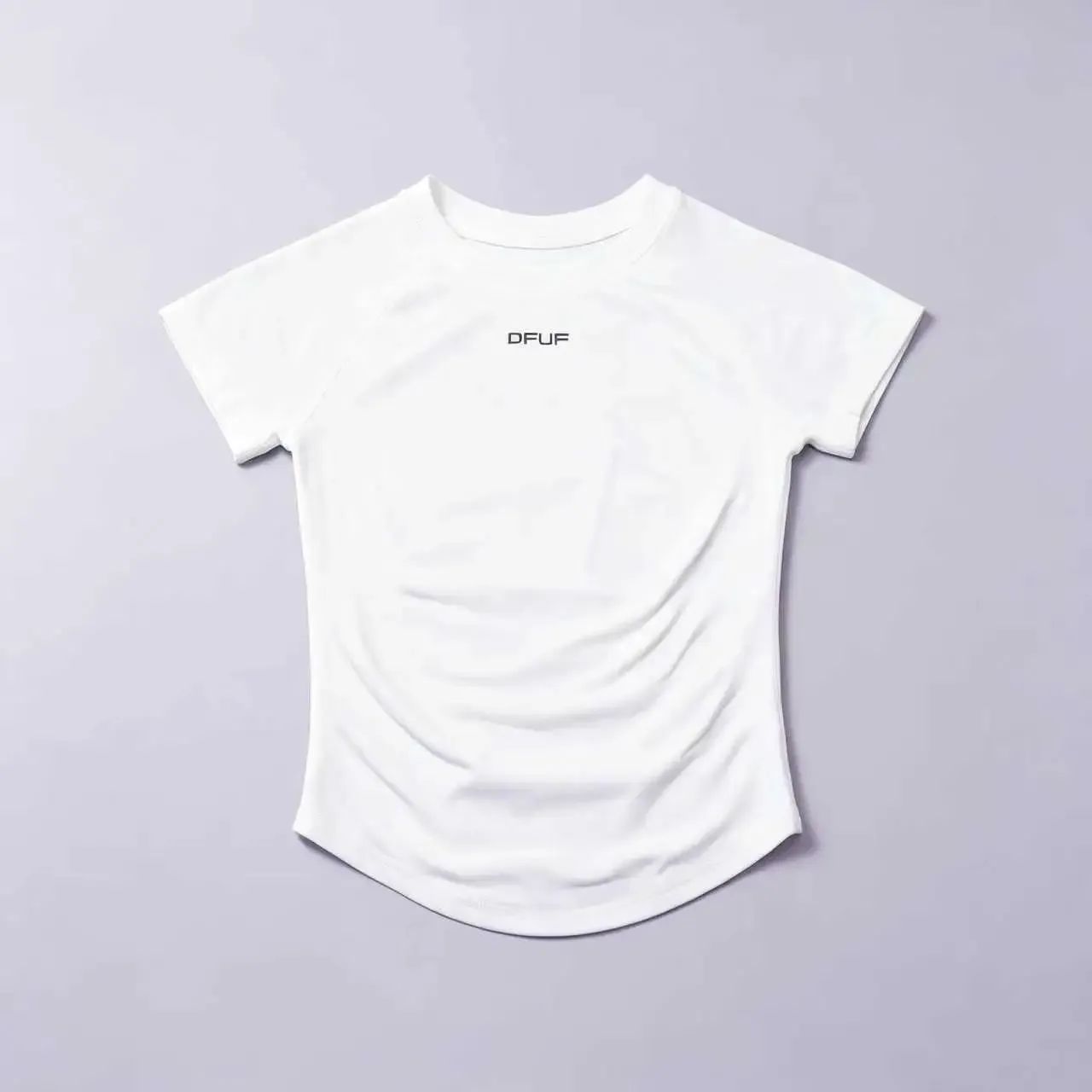 Women Elastic Slim Short Sleeve T-Shirt Soft Breathable Casual Top for Gym Yoga Jogging Fitness Daily Wear