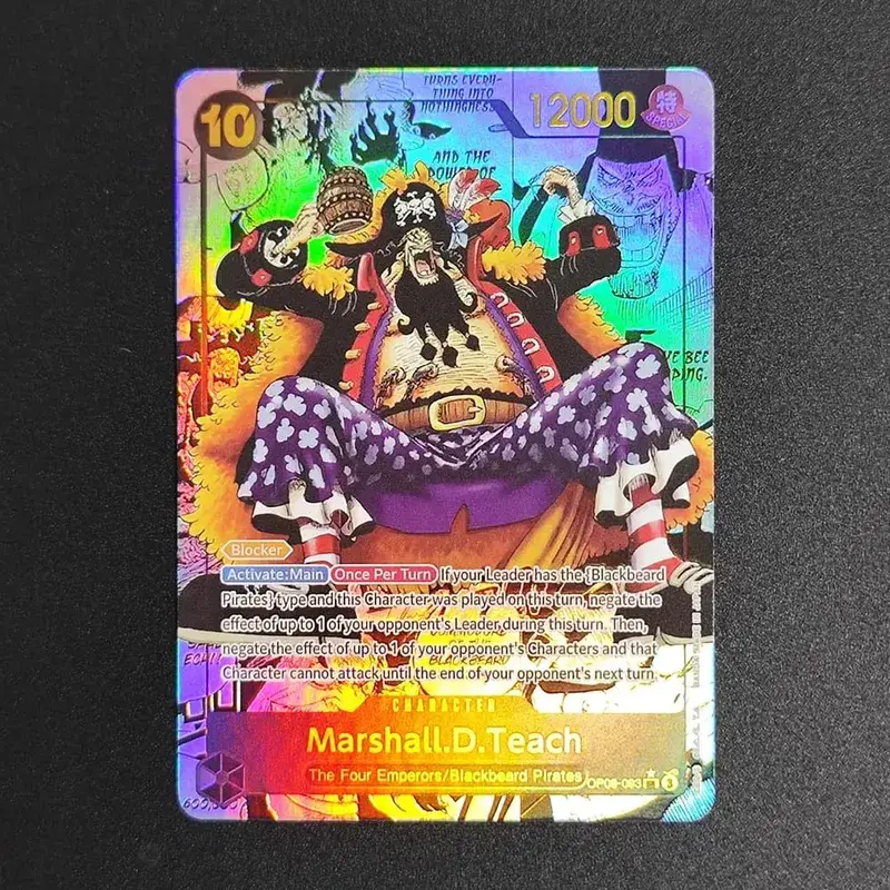ONE PIECE CARD Game Gold Manga Teach Luffy Op09-093 OP05-119 SEC English Collection OPCG Anime Cards