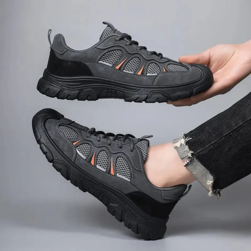 2026 panlalaking kaswal na sapatos na pang-sports na makapal na soled mesh na breathable na sapatos na pang-hiking sa labas ng sapatos na pantakbo