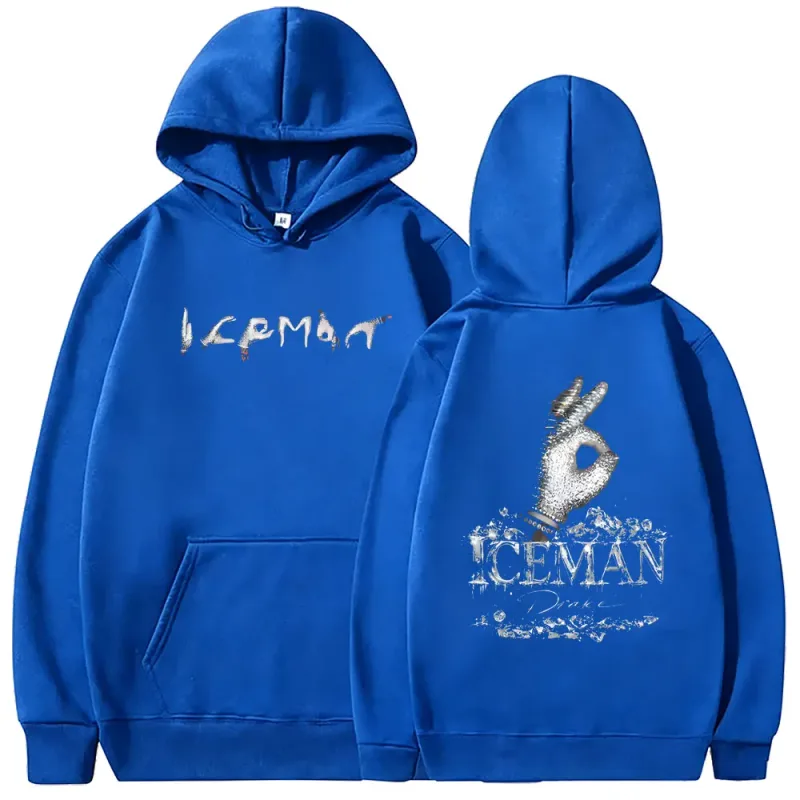 Rapper Drake ICEMAN Album Double Sided Print Hoodie Men Women Fashion Hip Hop Oversized Streetwear Men's Casual Vintage Hoodies