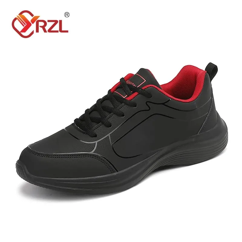 Men Sport Shoes Leather Running Shoes Outdoor Waterproof Sneakers Men Lightweight Men Athletic Sneaker Tenis Masculino