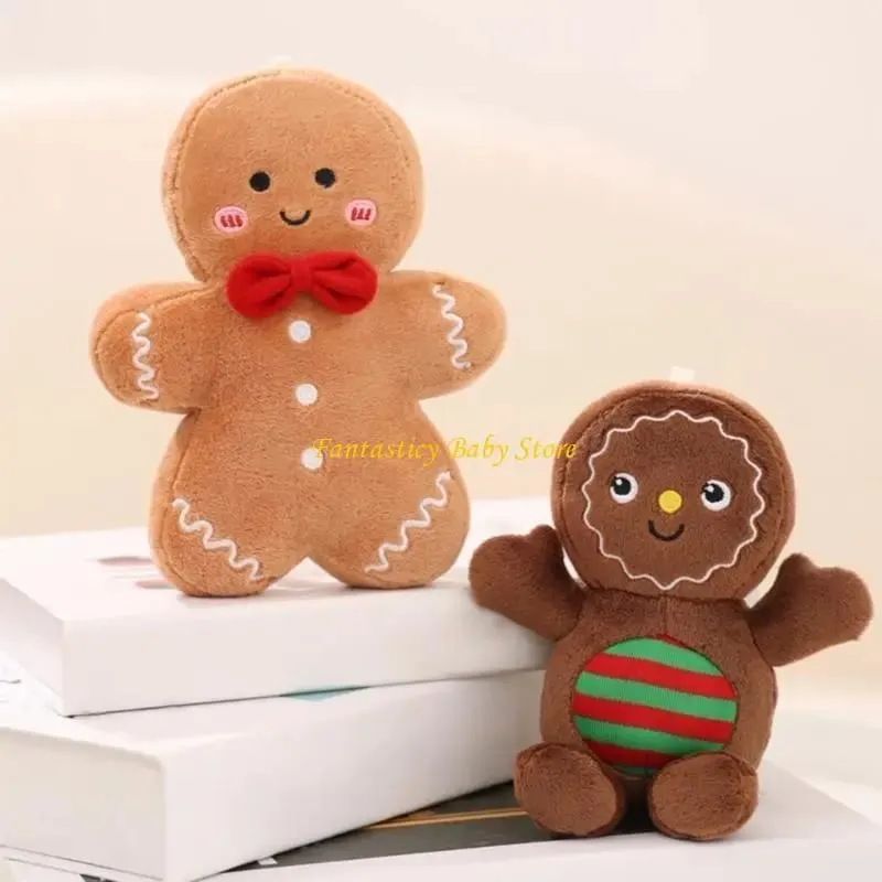 J6BE Dessert Stuffed Plush Pillow for Christmas Decoration Festive Room