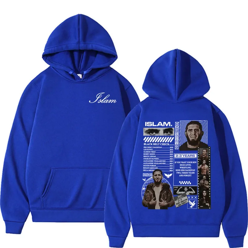 Islam Makhachev Send Him 2-3 Years Dagestan and Forget Merch Hoodies Men Women Gothic Vintage Long Sleeve Sweatshirts Streetwear