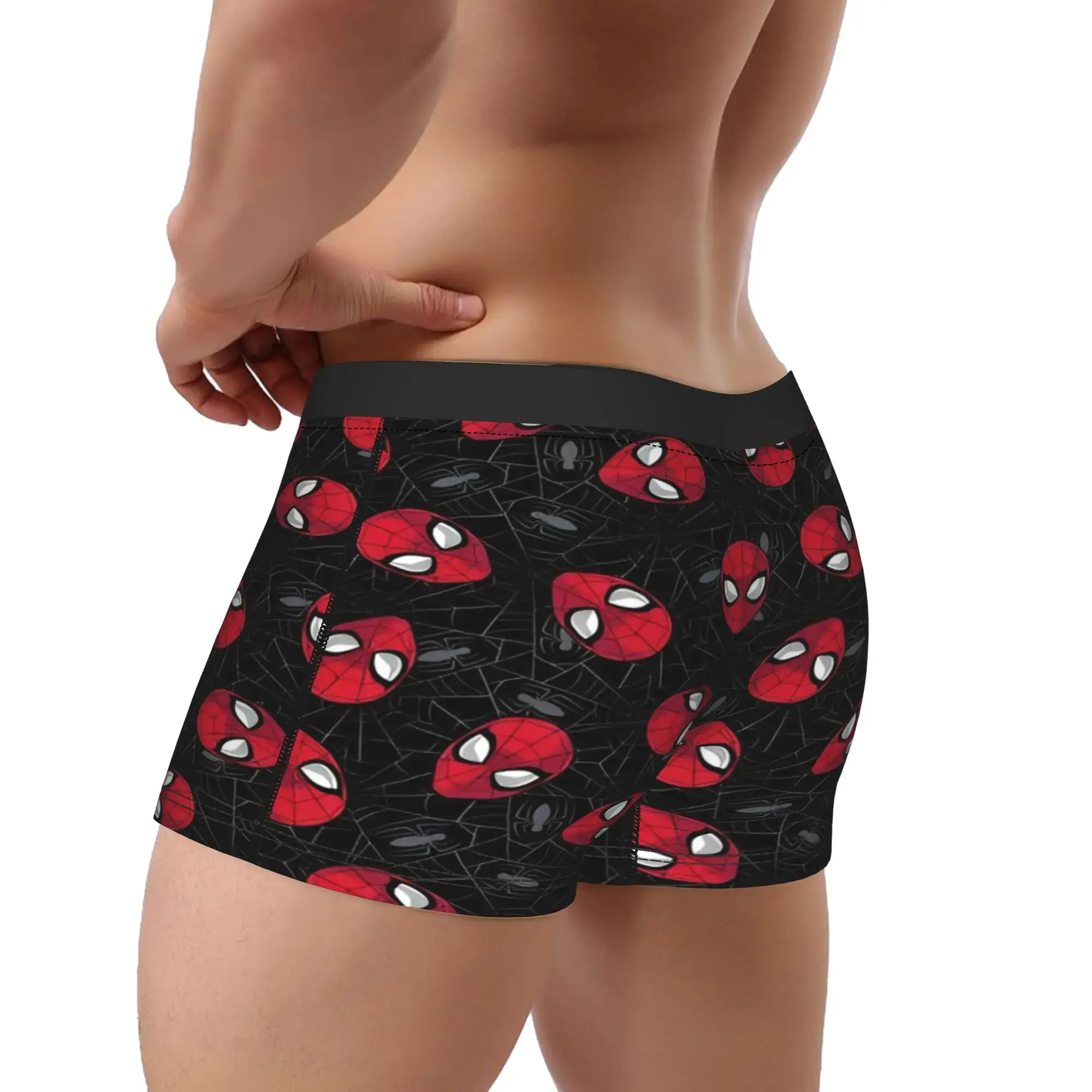 S-Spiders Heroes Underwear Men Shorts Briefs Classic Trunk Quality Printing Plus Size Underpants