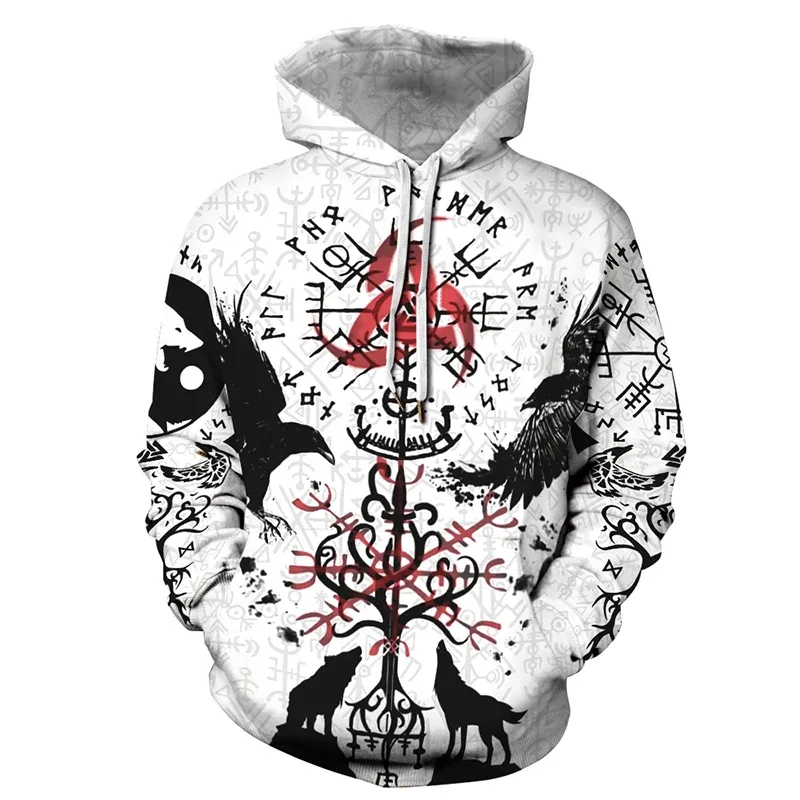 Fashionable 3D Printed Bohemian Pattern Men's Top Fashionable Men's Loose Large Sports Hoodie Street Retro Long Sleeve Hoodie
