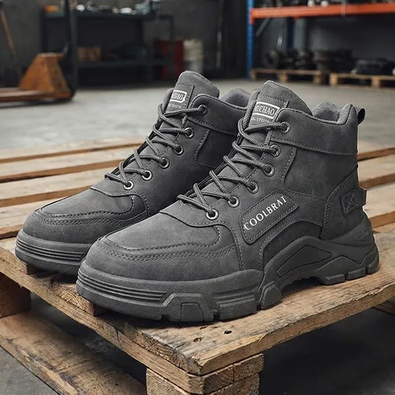 Primavera/Verano Tamaño Grande Moda Corte Medio Simple Alta Calidad Durable Cómodo Negocios Casual Deportes al aire libre Zapatos de Hombre