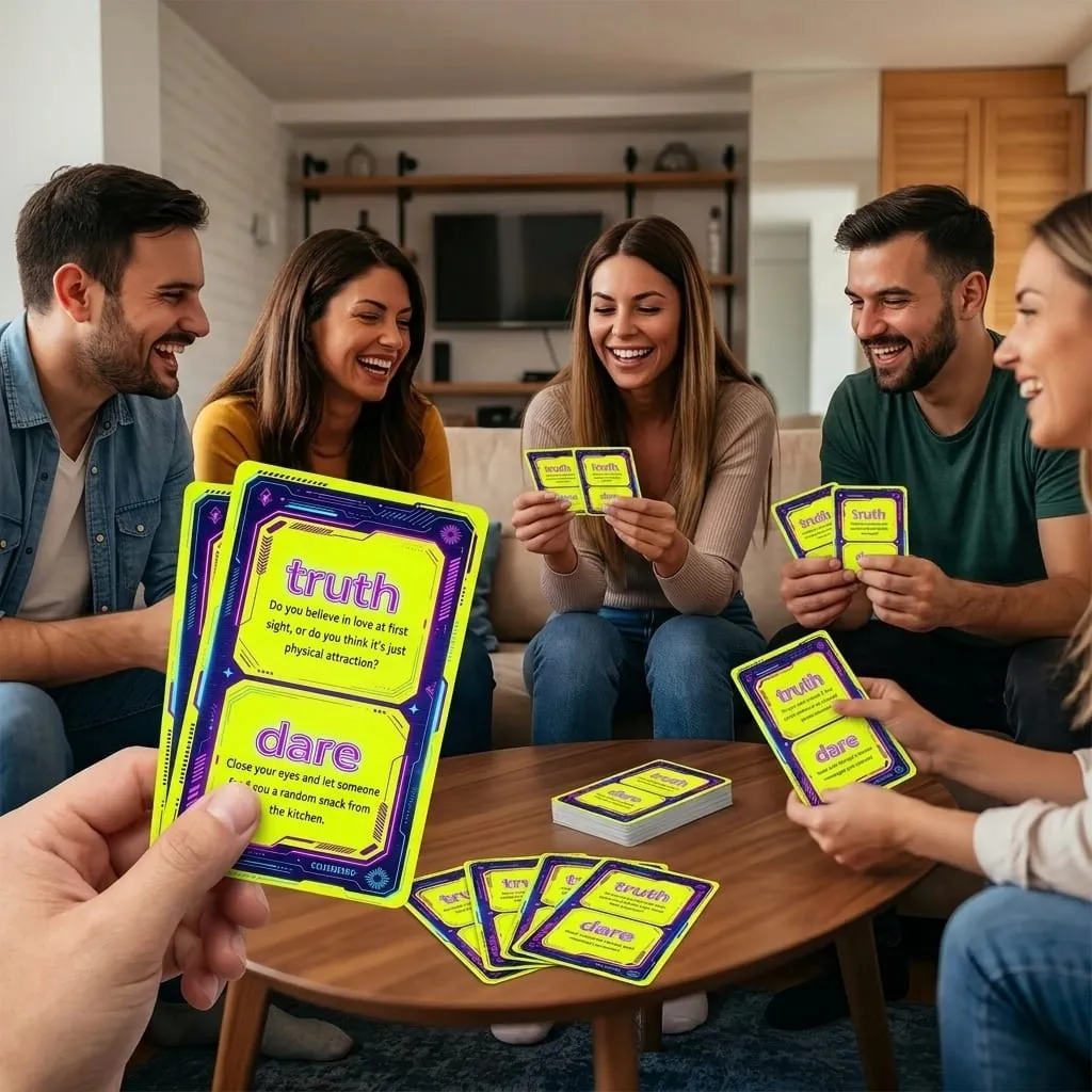 50 PCS Funny Truth or Dare Challenge Cards Adult Friends Night Out Tabletop Games Autumn Winter Halloween Christmas Essentials