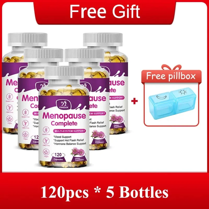 Advanced Menopause Complete Capsules Support Soothes Joint Discomfort Heart Health & Cognitive Function GMP Certified Vegan — image 9