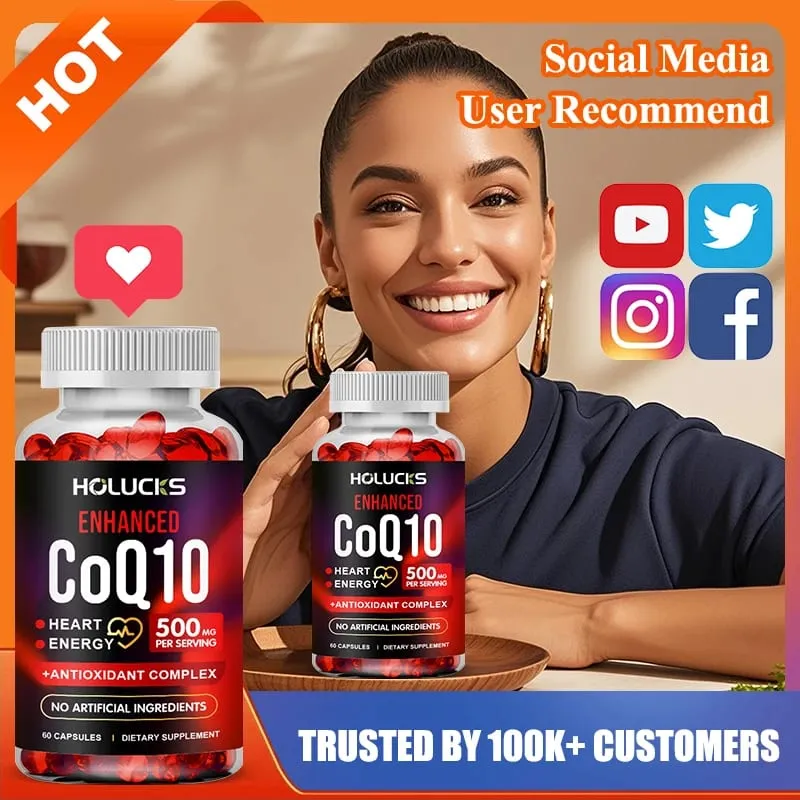 Yimiduk Premium CoQ10 500mg Supplement for Heart Function Fertility & Overall Cellular Vitality Skin Health & Immune Defense