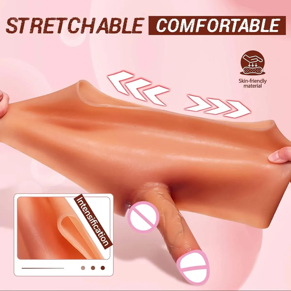 Mainan Seks Wanita Dewasa Tali Pengikat Celana Dalam Dildo Dapat Dipakai Mainan Lesbian Stimulator Klitoris Kontol Besar Silikon Elastis Tinggi