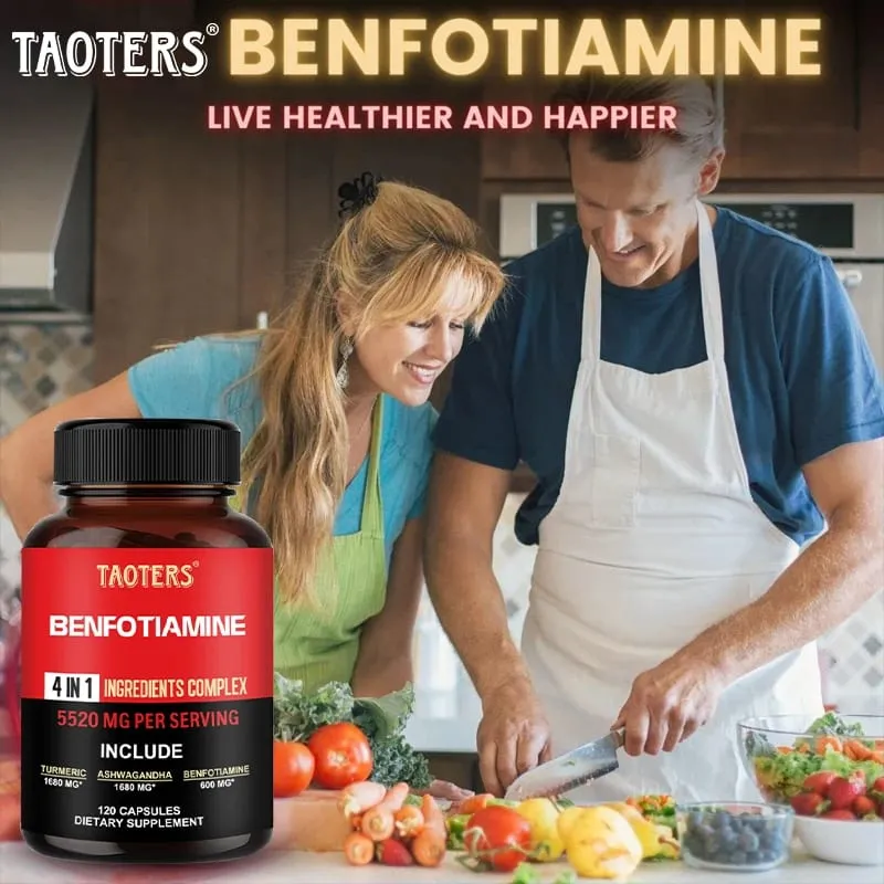 600 Mg Benfotiamine Capsules - Helps Maintain Healthy Glucose Metabolism and Supports Nervous System HealthSupplements