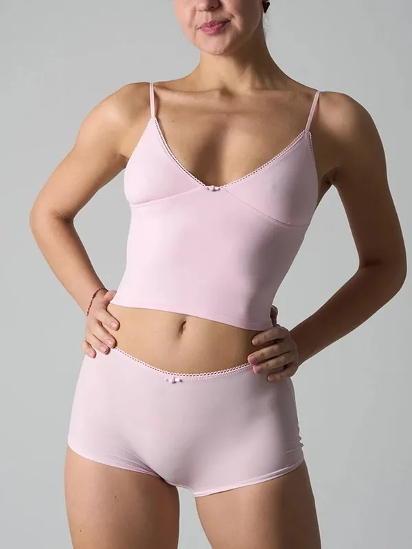 Solidny, cienki, bezszwowy komplet bielizny damski koronkowy wykończenia trójkątny kubek Camisole z bokserkami wysoka elastyczność wąskie komplety biustonoszy z kwiatowym wzorem