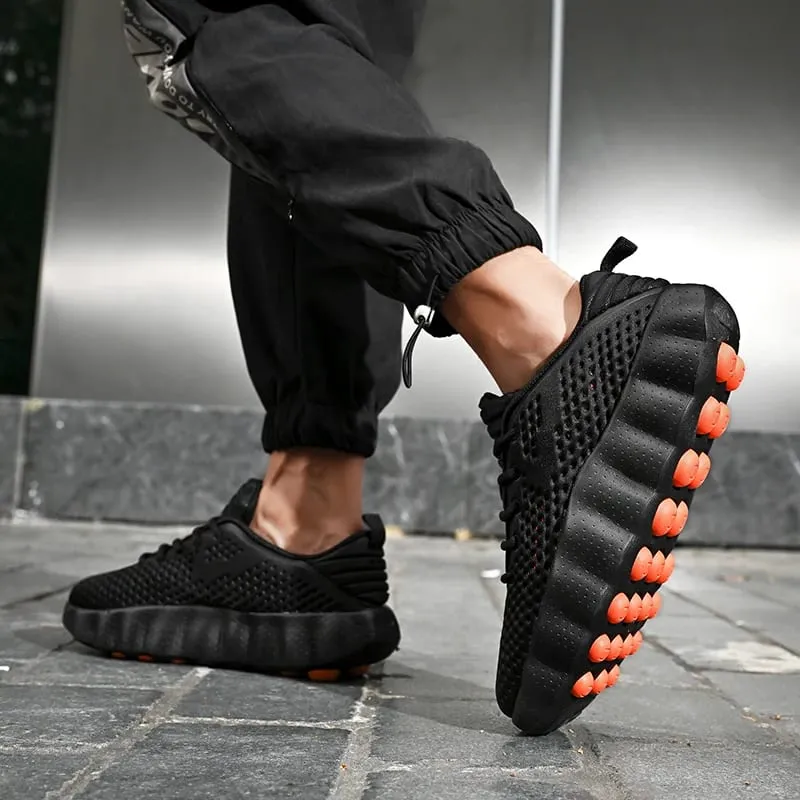 Brand Men Casual Shoes Thick Sole Soft Fashion Sneakers Summer Breathable Male Walking Shoes Zapatillas Hombre 88217 Mens Shoes
