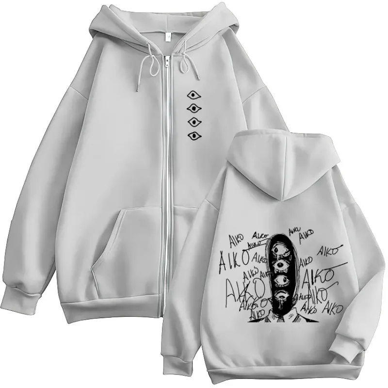 Oyasumi Goodnight Punpun Aiko Tanaka Manga Zipper Hoodies Men Women Clothing Fashion Oversized Zip Up Sweatshirts Jacket Coats