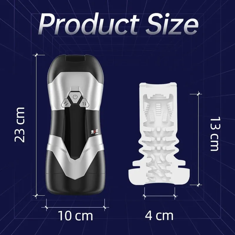 DRY WELL Automatic Male Masturbator Hands Free Pocket Pussy Vibrating Machine Electric Thrusting Cup Realistic Vagina Sex Toy