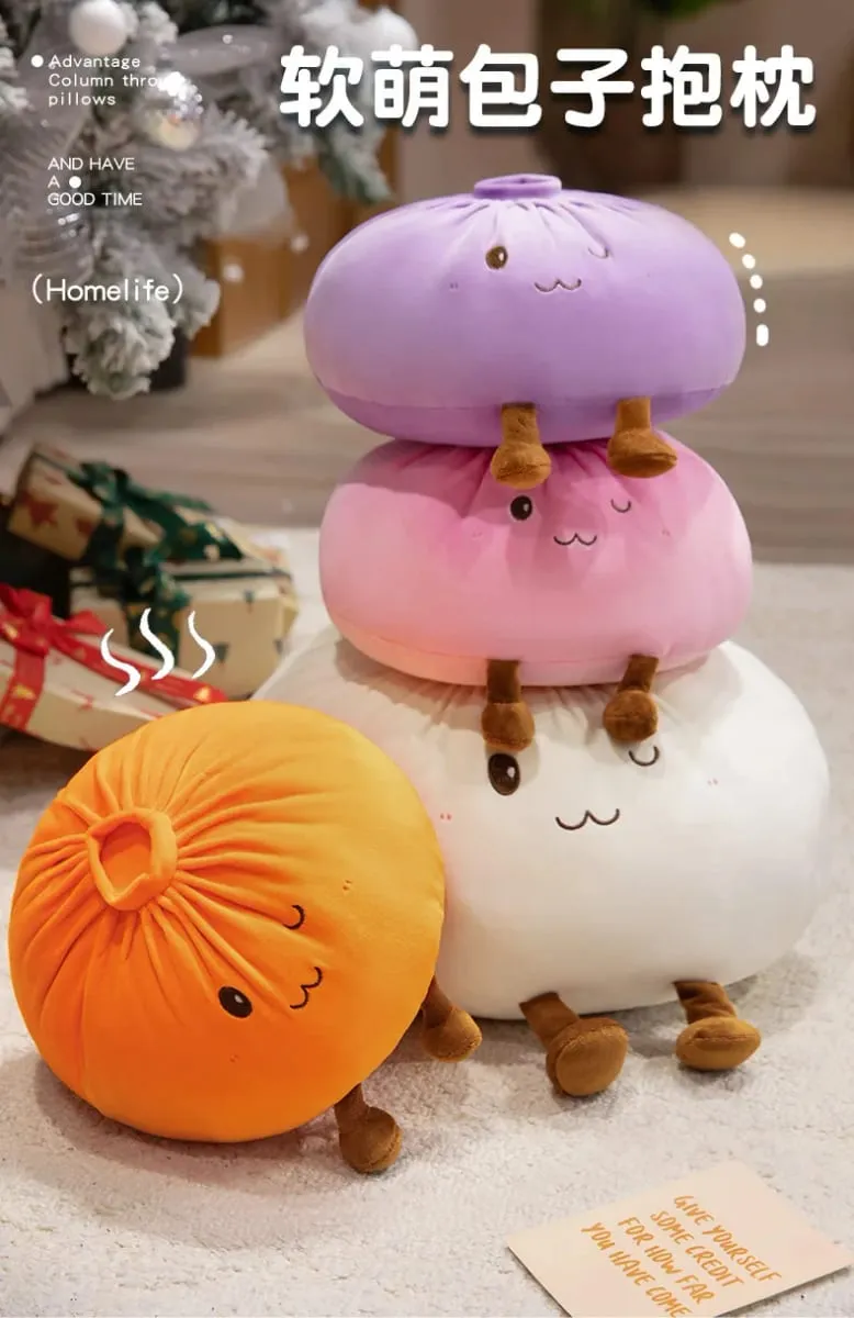 40cm Dumpling Plush Toy Soft Stuffed Hug Pillow Doll Home Decoration Stress Relief Toy Fans Gift