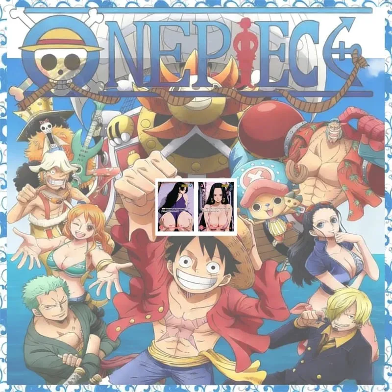 Anime One Piece Diy Color Flash Cards Hancock Perona Nami Robin Yamato Collection Cards Christmas Birthday Gifts Children's Toys