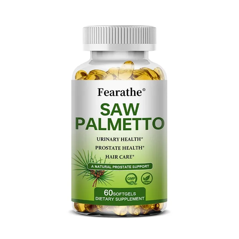 Organic Saw Palmetto 500 Mg Supports Prostate Health DHT Prevention Hair Supplements Urinary Tract Health