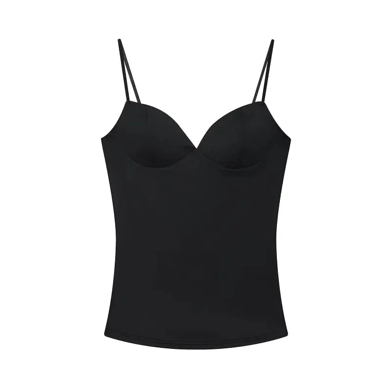 Sexy Corset Top Women Backless Bra Crop Top Woman Tanks & Camis Slip Tops for Women Sleeveless Bustier Tops Women Camisole